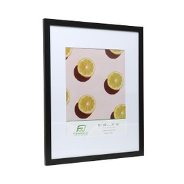 FrameWorks 2-Pack, 16x20 Matted to 11x14 Picture Frame, Black - Classic Photo Frame with Tempered Glass, Picture Frame with Clean Edges, Poster Frame with Matte White Finish, Certificate Frame