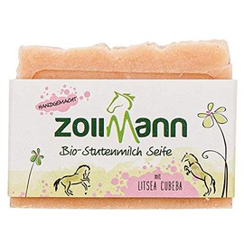 Organic mare milk soap with Litsea Cubeba, 3 x 100 g, smells lemony fresh, cleanses and nourishes, for silky soft skin