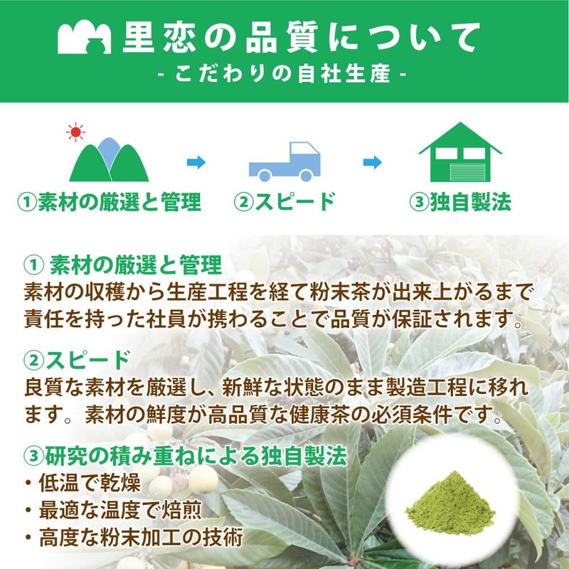 Satoren Loquat Leaf Tea, Made in Japan/Tokushima, 100% Loquat Leaf