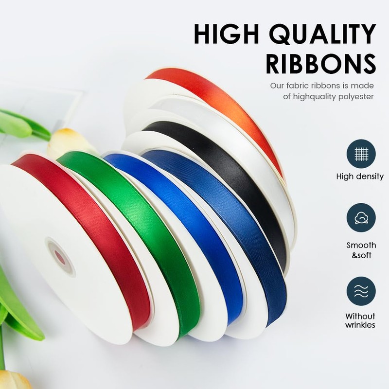 KMER LIFE 1-1/2" Wide x 100 Yards Single Faced Polyester