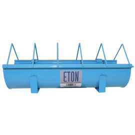 Eton Cottage Garden Chicken Trough Feeder, 30 cm, Blue