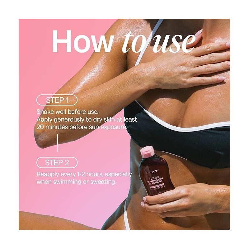 Bali Body Watermelon Sunscreen Oil SPF50 | Hydrating glow oil