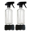 DII Chalkboard Label Refillable Glass Spray Bottle Set, 16 oz,