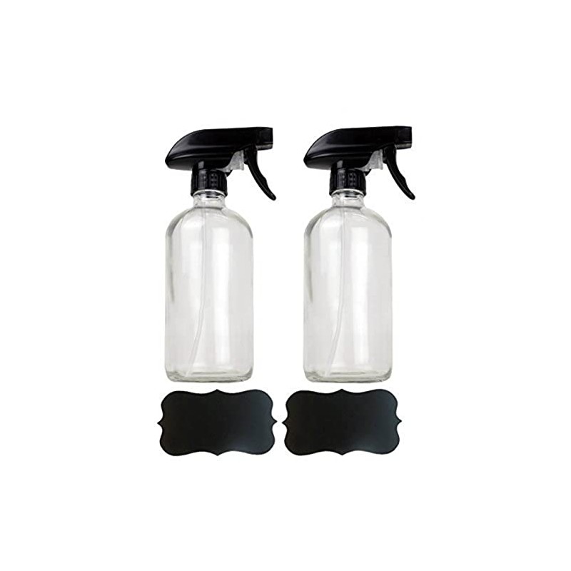 DII Chalkboard Label Refillable Glass Spray Bottle Set, 16 oz,