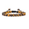 DHYANARSH Tiger Eye Stone Beads Bracelets for Women/Men AAA Grade