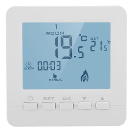Programmable Thermostat, Digital LCD Thermostat Low Voltage Thermostat Gas Fireplace Thermostat Millivolt Thermostat Smart Temperature Controller 5A