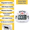 Tiger Cute Cartoon Animal Digital Countdown Kid LCD Display Magnetic