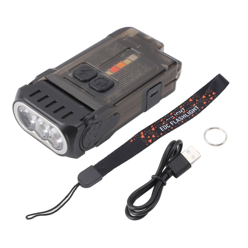 Small Powerful EDC Flashlight Bright 1200LM USB C Rechargeable IP67