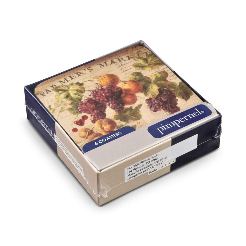 Pimpernel Abundant Fall Collection Coasters - Set of 6