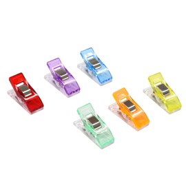 Coideal Small Sewing Fabric Clips, 48 Pcs Mini Multipurpose Quilt Clips for Quilting Crafts, Assorted Bright Colors with Plastic Box (Multicolored)