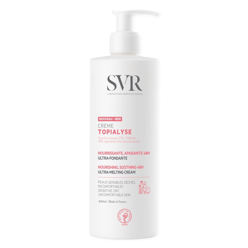 SVR Topialyse Crema Corporal Hidratante Para Piel Seca, 400 ml