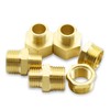 Bwintech 6 Pcs 1/4" to 1/2" Female & Male BSP