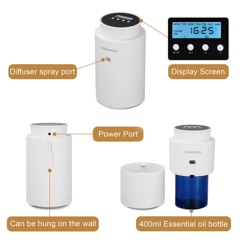 Bluetooth Waterless Diffuser, Smart Home Essential Oil Diffuser, Fragrance Coverage