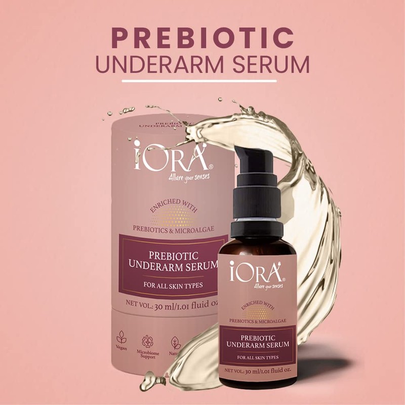 iORA Prebiotic Underarm Serum, for Dark Underarms, powered by Neem,