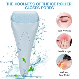 Fronnor Fronnor Ice Roller for Face,Eyes,Women Gifts Idea,Therapeutic Cooling to Tighten Brighten Complexion and Reduce Wrinkles,Massager Under Eye Puffiness,Migraine and Pain Relidf (Haze Blue)