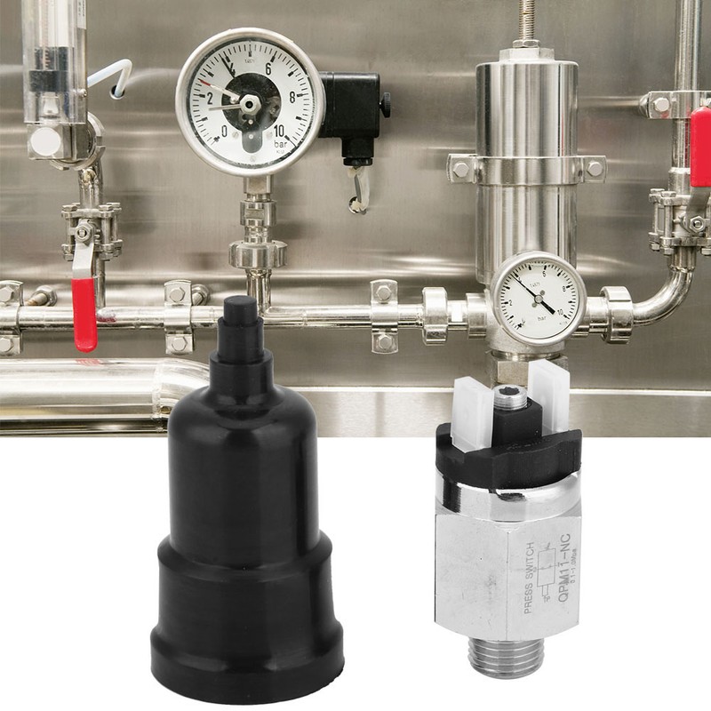 Adjustable Air Pressure Switch Normally Closed QPM11-NC Switch G1/4in AC220V