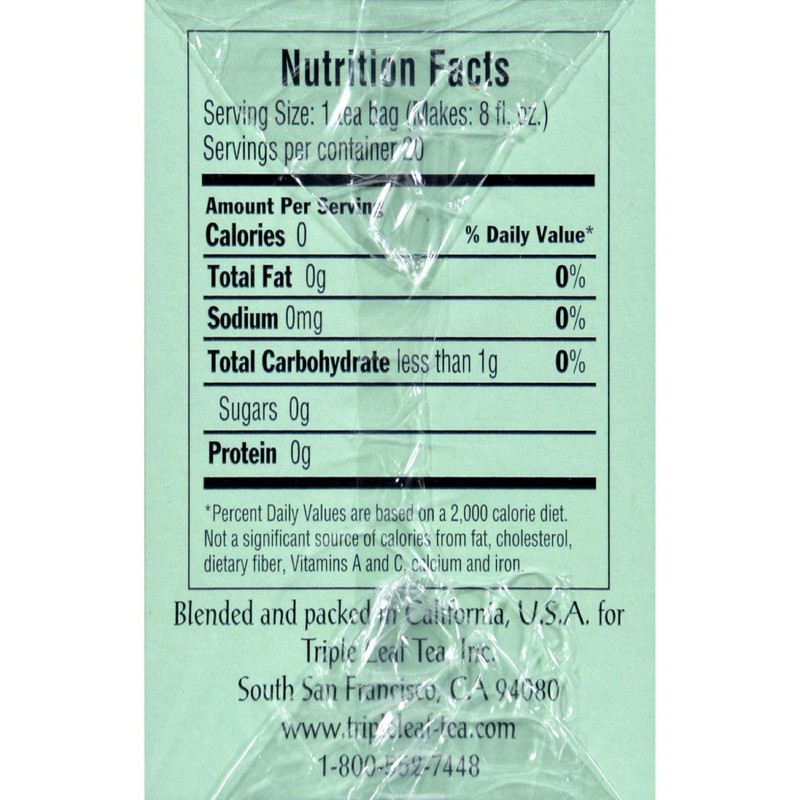 Triple Leaf White Tea - 20 bags per pack --