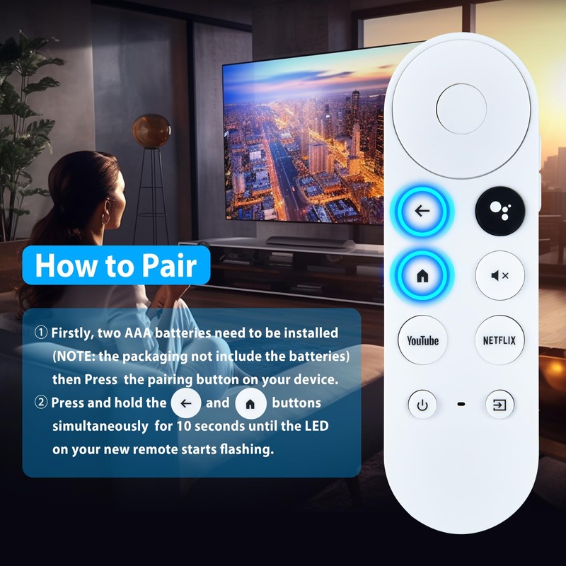 PZL G9N9N Voice Universal Replacement Remote Control fit for Google