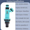 23250-46090 2JZ-GE 3.0L Fuel Injectors,Compatible with/Lexus 3.0 IS300 GS300 SC300