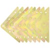 8 PCS Flat Triangle Metal Fixing Plate Brace Corner Brackets