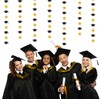 Black-Gold Graduation-2025 Class Party-Decorations Garland - Congrats Grad Hat Star