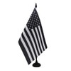 AZ FLAG - USA Black and White Table Flag 8.25