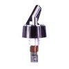 Spill-Stop 398-25 Posi-Por Pourer, 1-1/8 oz., Chrome with Black Collar,