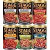 Stagg Chili with Beans Sampler Pack 15oz (Variety pack of 6 w/ 2 Classic, 1 Country Brand, 1 Dynamite Hot, 1 Silverado Beef & 1 Laradeo)
