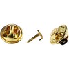 Clutch Pin Findings, D: 11,5 mm, gold-plated, GP, 25 pcs