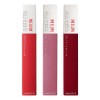 Kit 3 Labiales Maybelline Matte Ink | Acabado Mate de