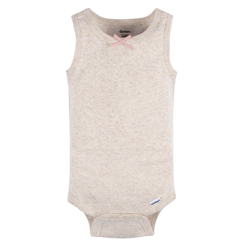 Gerber - Body sin mangas para niñas, Flores, 0-3 meses