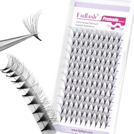FADLASH Premade Lash Fans D Curl Double Layer Premade Fans Eyelash Extensions 10D 0.07 Volume Lash Fans Premade 10mm Handmade Premade Lash Extensions Fans (10D-0.07-D-10mm)