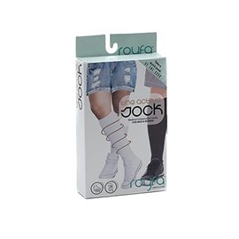 Royfa Active Compression Socks for Women and Men, 15-20 mmHg Support Stockings, Closed Toe Circulator Compression Sock (X-Large, Ebony)