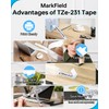 MarkField Compatible Label Tape Replacement for Brother P-touch TZe-231 /