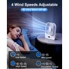 Ultra Thin Magnetic Fan with LED Display, 3000mAh Rechargeable -