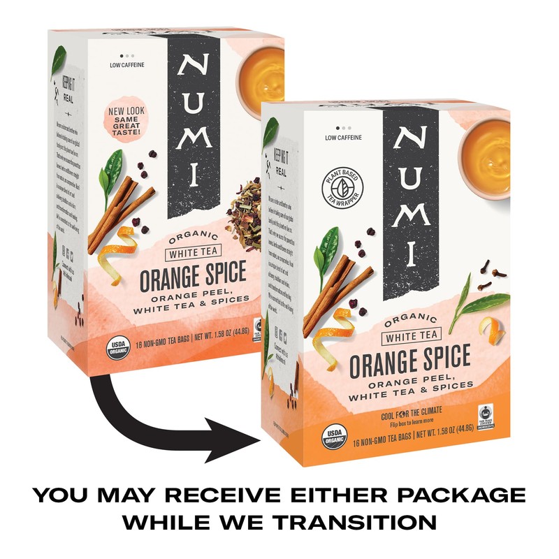 Numi Organic Ginger Lemon Tea, 16 Tea Bags, Organic Decaf