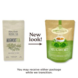 Palm Beach Medicinal Herbs - Mugwort Tea - Pure Herbal Tea Series, 30ct