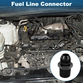 A ABSOPRO Male Flare Reducer Hose Fitting Adapter TF-AN8-1/2 NPT Fuel Line Connector Aluminum Black