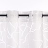 "Two-Piece" Semi-Transparent Curtain Country House Kitchen Curtain Bistro Curtain White