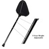 WANLIAN Portable Folding Stool, Retractable Hiking Chair, one Leg Adjustable