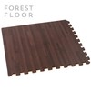 Forest Floor 5/8 Inch Thick Printed Foam Tiles, Premium Wood