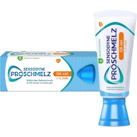 PROSCHMELZ Sensodyne ProSchmelz Junior Zahnpasta, 50ml, Zahncreme für Kinder ab 6 Jahren, für starken Zahnschmelz