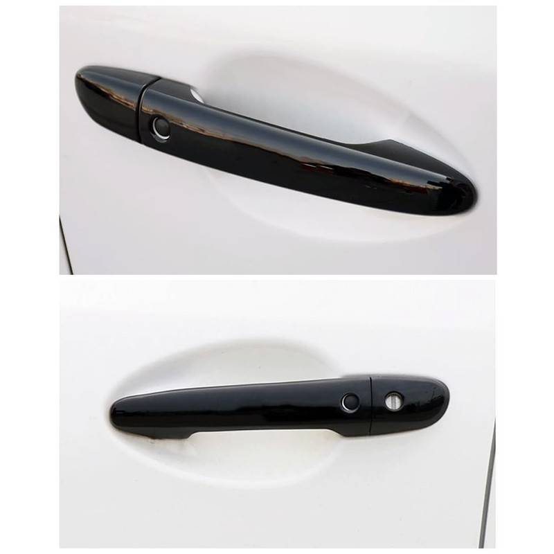 Dakitita Glossy Black Exterior Door Handle Cover Trim for Mazda