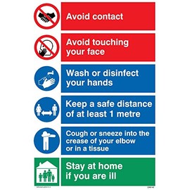 Viking Signs Covid 19 multi sign - 1 metre