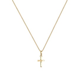 Elli Women's Cross Pendant Necklace with Star Engraving Filigree in 925 Sterling Silver, Sterling Silver, None