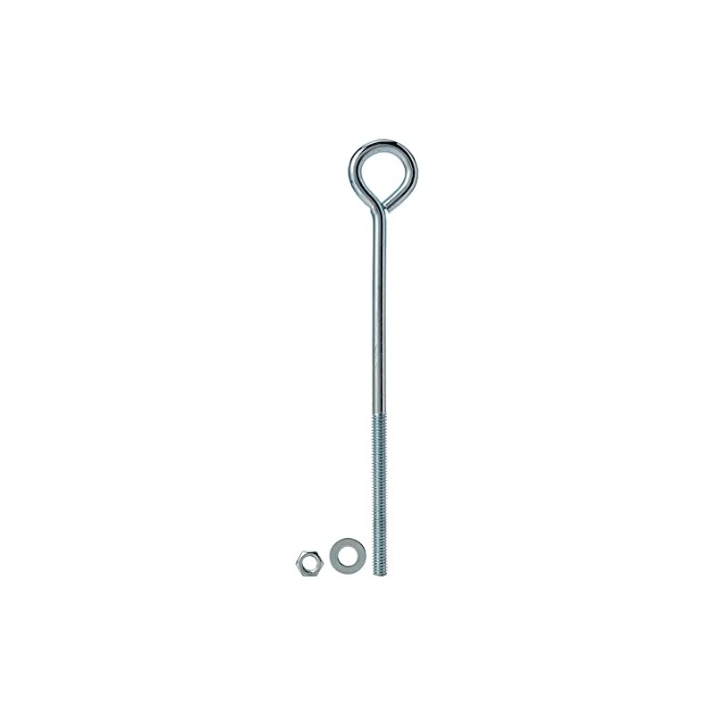 Merriway BH02816 (2 Pcs) Eye Bolts with Nuts and Washers,