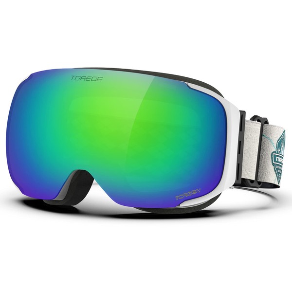 TOREGE Ski Goggles Anti Fog Dual-Layer UV Protection Snowboard Goggles
