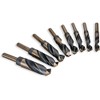 XtremepowerUS 8PC HSS Silver and Deming Drill Bits Set with