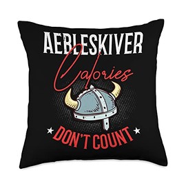 Aebleskiver Pancake Pan Recipe Mix Maker Danish Throw Pillow