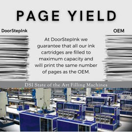 DoorStepInk Remanufactured in The USA Ink Cartridge Replacements for HP 916XL 916 XL Black for Printers HP OfficeJet Pro 8022 8023 8024 8025 8025e 8026 8028 8030 Series 8035 8035e